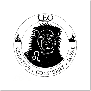 Leo Zodiac Birthday Star Sign Zodiac Gift Posters and Art